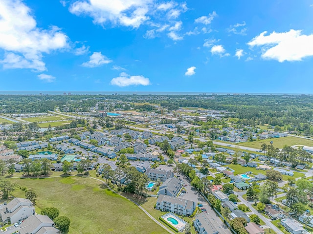 aerial perspective of suburban area