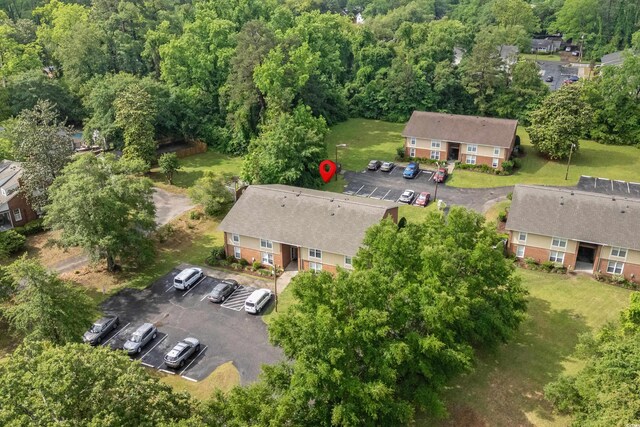 1015 Elm St Unit 4, Conway, SC 29526 - aerial view of property and surrounding area with a heavily wooded area
