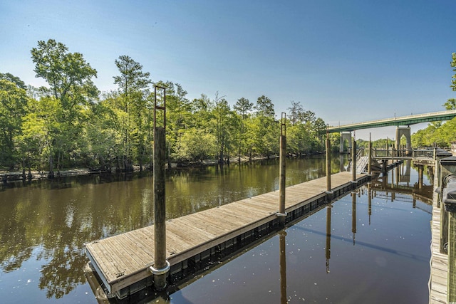 1015 Elm St Unit 4, Conway, SC 29526 - dock featuring a water view