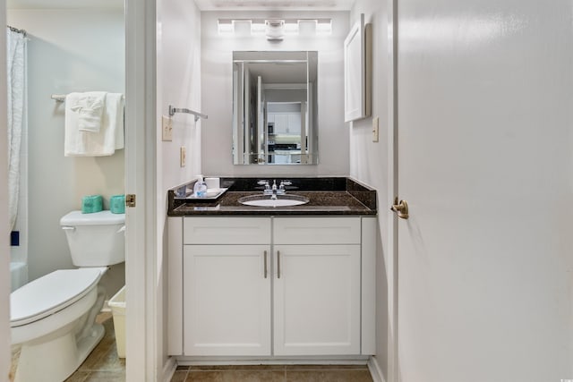 306 Westbury Ct Unit 2-B, Myrtle Beach, SC 29572 - full bathroom with vanity, toilet, and tile patterned floors