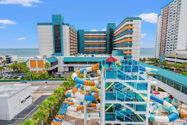 1501 S Ocean Blvd Unit 501, Myrtle Beach, SC 29577 - view of building exterior with a water view
