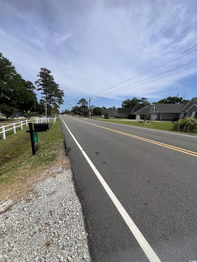 view of asphalt road