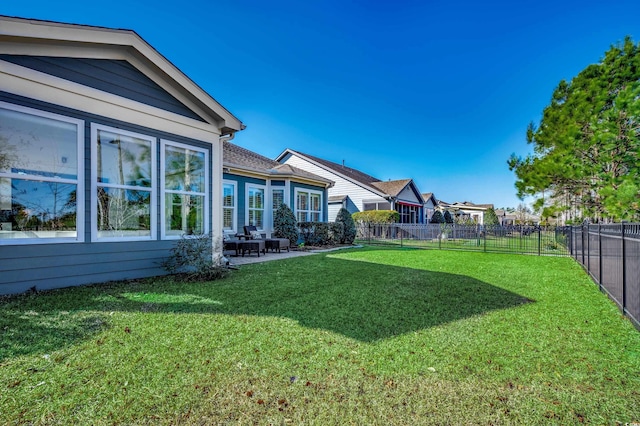 view of yard with a patio