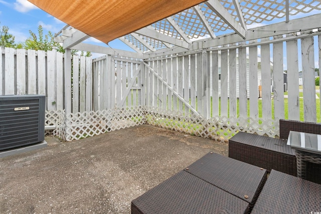 3008 Church St Unit D3, Myrtle Beach, SC 29577 - view of patio with central AC unit and fence