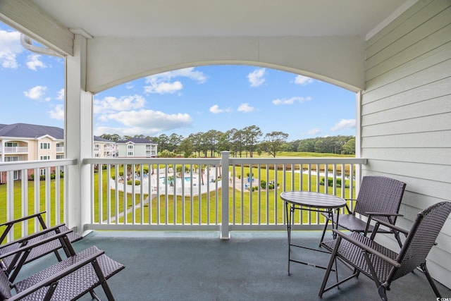 view of balcony