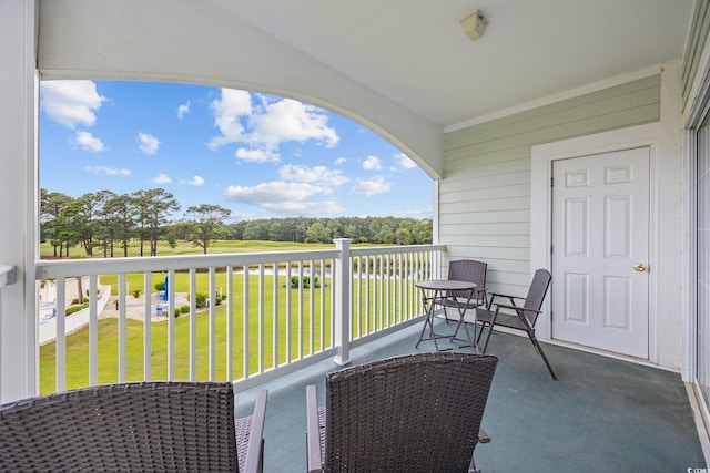 view of balcony