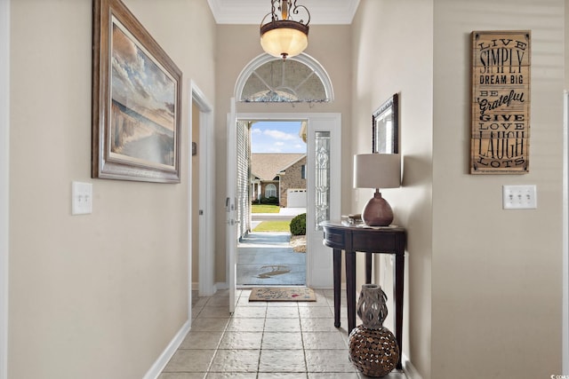 347 Kessinger Dr, Surfside Beach, SC 29575 - entrance foyer with baseboards and ornamental molding
