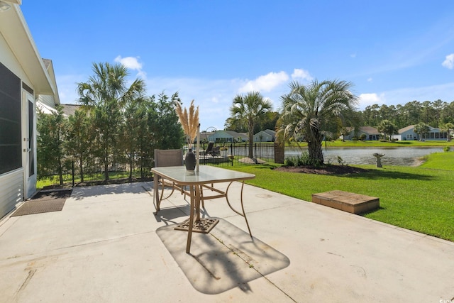 347 Kessinger Dr, Surfside Beach, SC 29575 - view of patio with a water view