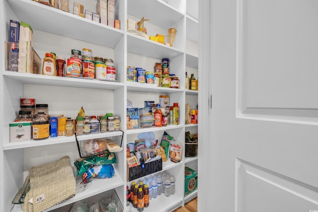 view of pantry