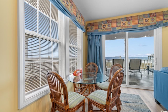 17 N Seaside Dr, Surfside Beach, SC 29575 - dining space featuring light wood-style flooring