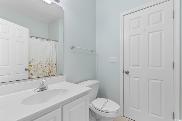 17 N Seaside Dr, Surfside Beach, SC 29575 - bathroom with vanity and toilet