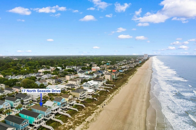 17 N Seaside Dr, Surfside Beach, SC 29575 - aerial view of residential area featuring expansive coastline