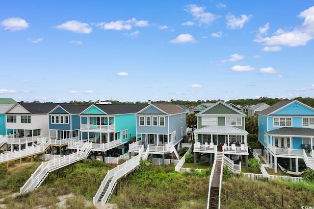 17 N Seaside Dr, Surfside Beach, SC 29575 - back of property with a residential view