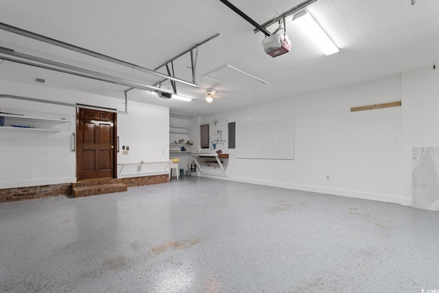 8207 Timber Ridge Rd, Conway, SC 29526 - garage with electric panel and a garage door opener
