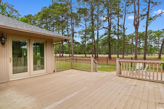8207 Timber Ridge Rd, Conway, SC 29526 - wooden terrace with fence