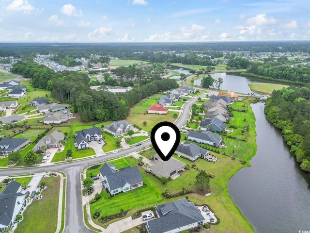 2204 Woodstork Dr, Conway, SC 29526 - aerial view of property and surrounding area featuring a nearby body of water and nearby suburban area