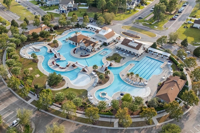 2909 Moss Bridge Ln, Myrtle Beach, SC 29579 - aerial overview of property's location with a pool area