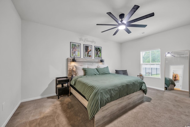 112 Carolina Lakes Blvd, Myrtle Beach, SC 29588 - bedroom with carpet flooring and a ceiling fan