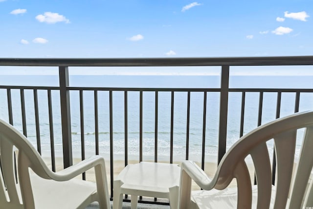 1501 S Ocean Blvd Unit 1231, Myrtle Beach, SC 29577 - balcony featuring a water view