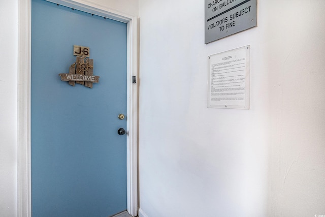 view of entrance to property