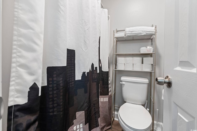 bathroom featuring toilet