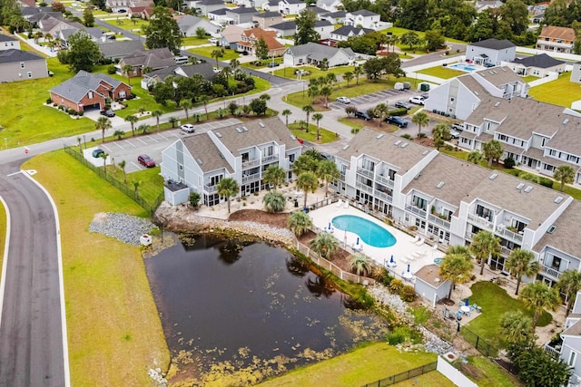 1891 Colony Dr Unit 15J, Surfside Beach, SC 29575 - aerial perspective of suburban area with a pool and a large body of water