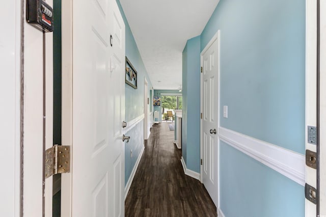 637 Waterway Village Blvd Unit 13C, Myrtle Beach, SC 29579 - corridor featuring dark wood-style flooring