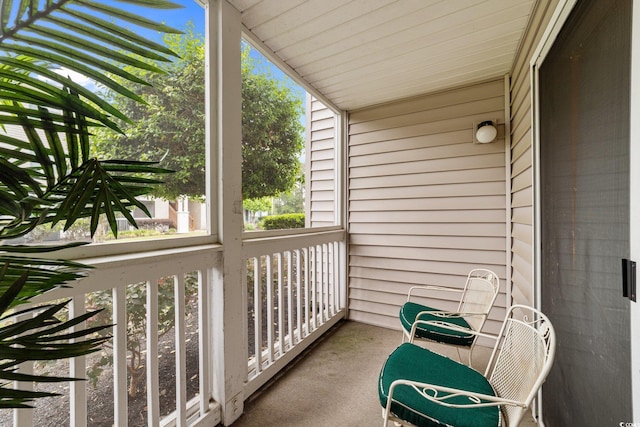 view of balcony