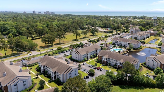 drone / aerial view of a nearby body of water