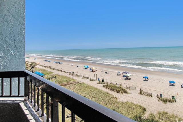 water view featuring nearby beach