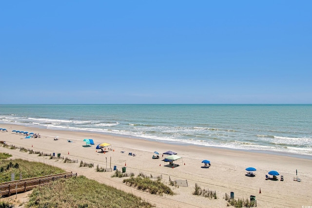 water view featuring nearby beach