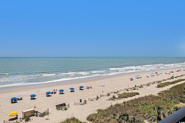 water view featuring local beach