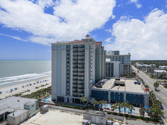 2311 S Ocean Blvd Unit 559, Myrtle Beach, SC 29577 - view of apartment building / complex featuring view of water and beach