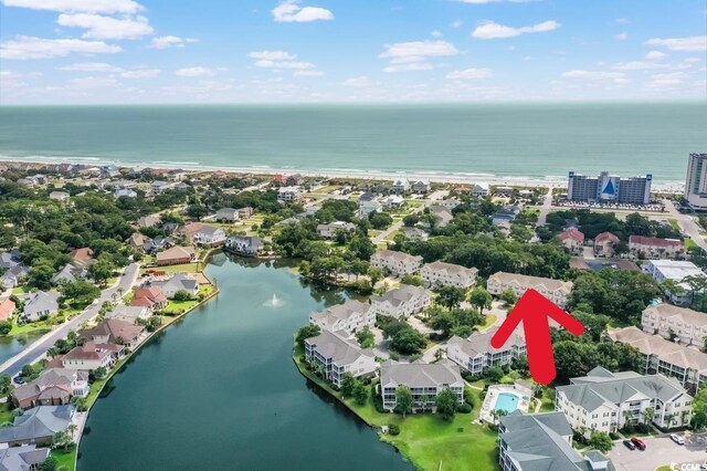 601 Hillside Dr N Unit 302, North Myrtle Beach, SC 29582 - aerial view of residential area with a large body of water