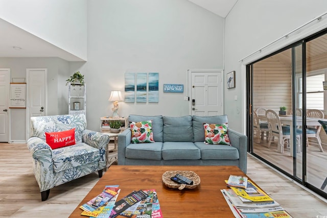 207 Double Eagle Dr Unit F-3, Myrtle Beach, SC 29575 - living room with a high ceiling and wood finished floors