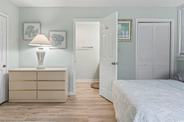 207 Double Eagle Dr Unit F-3, Myrtle Beach, SC 29575 - bedroom with light wood-style floors and a closet
