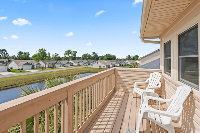 207 Double Eagle Dr Unit F-3, Myrtle Beach, SC 29575 - balcony with a residential view and a water view
