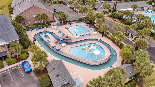 207 Double Eagle Dr Unit F-3, Myrtle Beach, SC 29575 - bird's eye view of a pool area