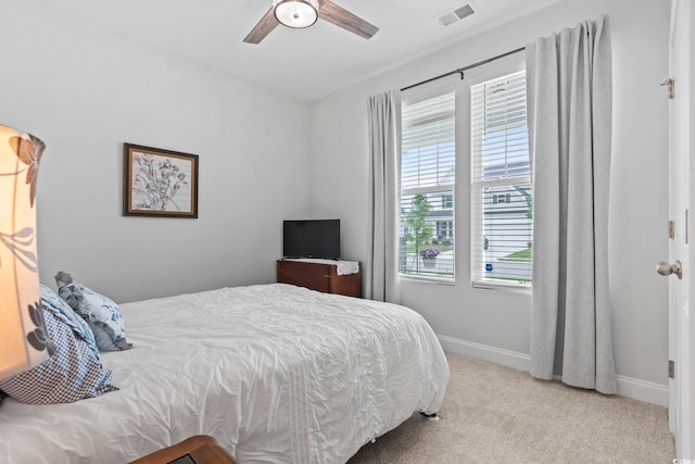 2405 Capri Ct, Conway, SC 29527 - carpeted bedroom featuring baseboards and ceiling fan