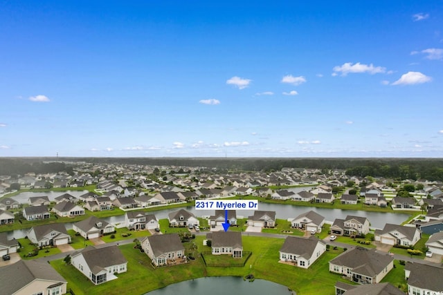 2317 Myerlee Dr, Myrtle Beach, SC 29588 - aerial view of residential area featuring a large body of water