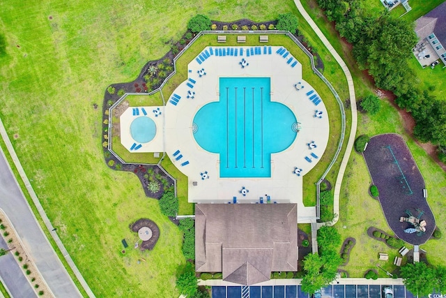 2317 Myerlee Dr, Myrtle Beach, SC 29588 - bird's eye view of a pool