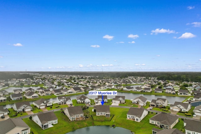 2317 Myerlee Dr, Myrtle Beach, SC 29588 - aerial perspective of suburban area featuring a nearby body of water