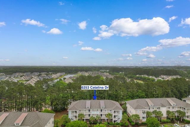 aerial perspective of suburban area