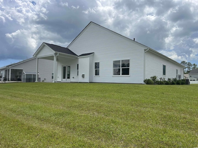 240 Wagner Cir, Conway, SC 29526 - rear view of house with a yard