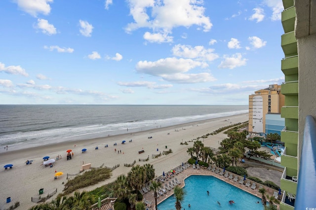 1105 S Ocean Blvd Unit 724, Myrtle Beach, SC 29577 - water view with nearby beach