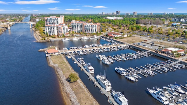 8121 Amalfi Pl Unit 7-604, Myrtle Beach, SC 29572 - bird's eye view of a nearby body of water and a notable bridge