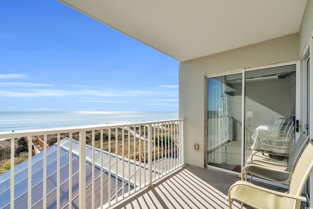 5806 N Ocean Blvd Unit 203, North Myrtle Beach, SC 29582 - balcony with view of water and beach