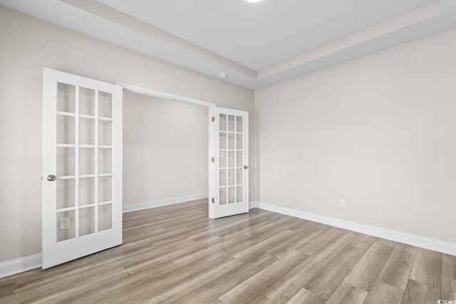 739 Harrison Mill St, Myrtle Beach, SC 29579 - unfurnished room featuring french doors, wood finished floors, and baseboards