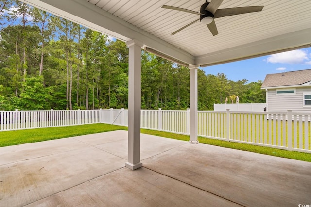 739 Harrison Mill St, Myrtle Beach, SC 29579 - view of patio with ceiling fan