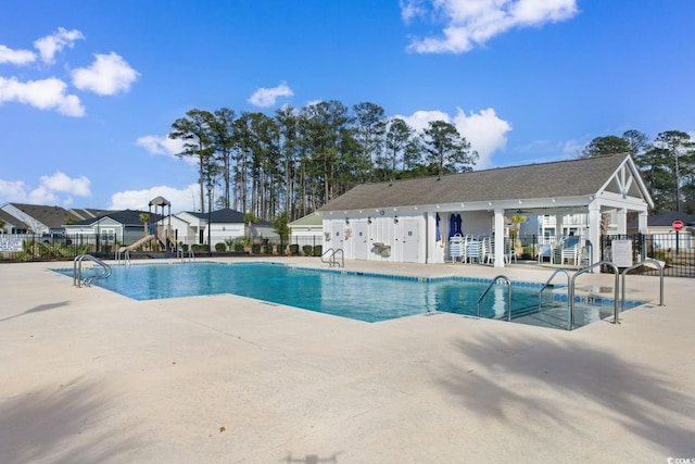 739 Harrison Mill St, Myrtle Beach, SC 29579 - community pool featuring fence and a patio area